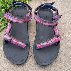 Teva Multicolor Strappy Sandals Kids Size 2